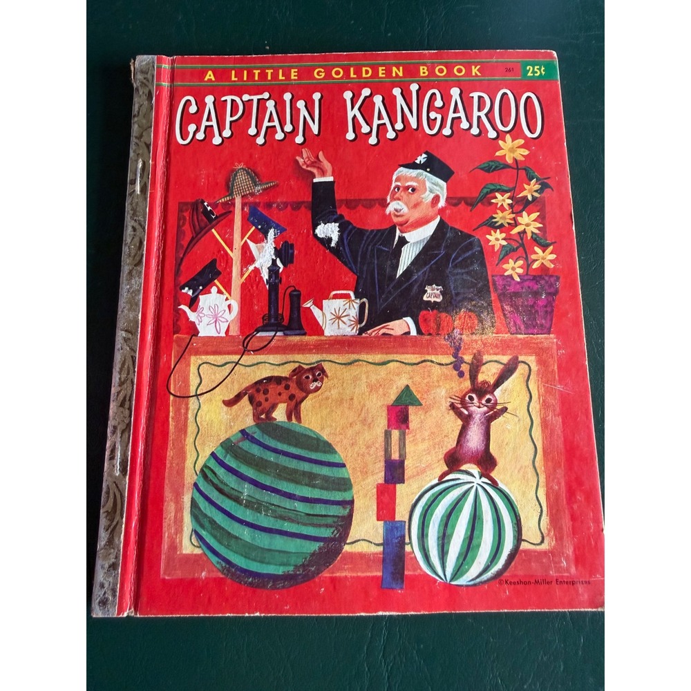 Vintage 1956 Captain Kangaroo Little Golden Book First Edition Kathleen N Daly